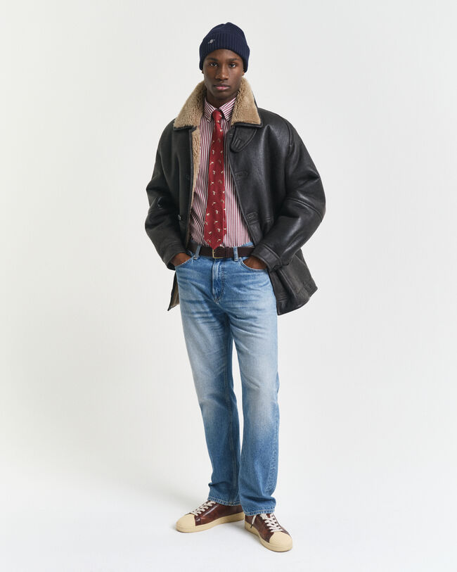 Regular Fit Classic Striped Poplin Shirt