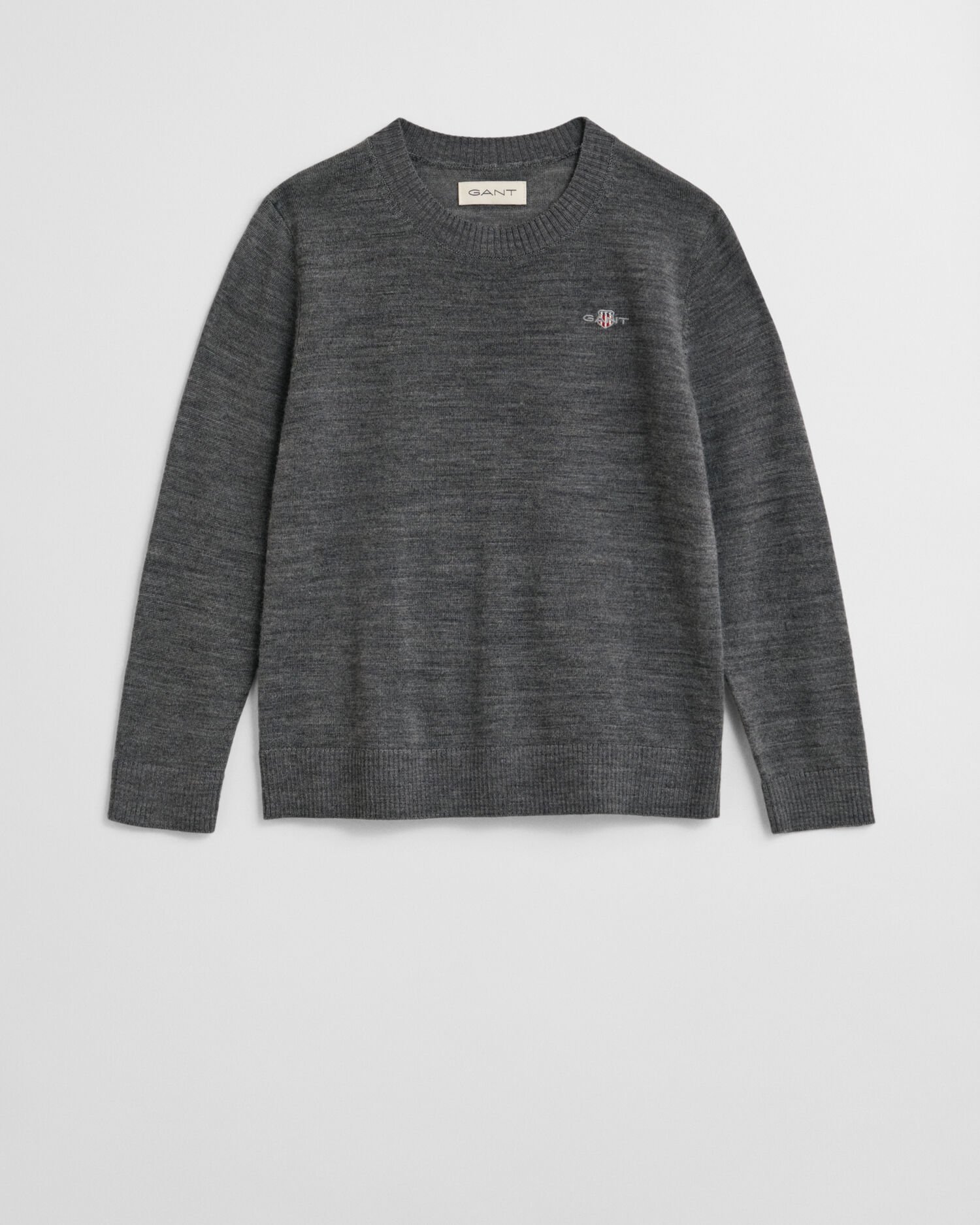 Kids Extra Fine Merino Wool Crew Neck Sweater