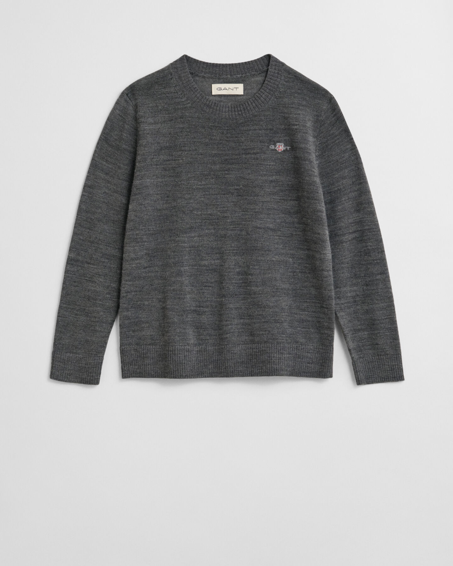 Kids Extra Fine Merino Wool Crew Neck Sweater