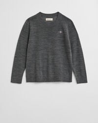 Kids Extra Fine Merino Wool Crew Neck Sweater