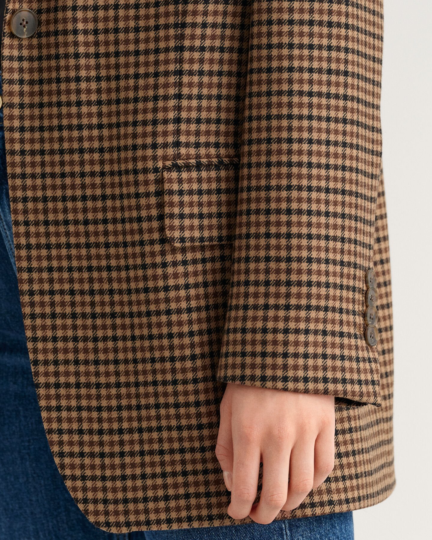 Oversized Check Blazer