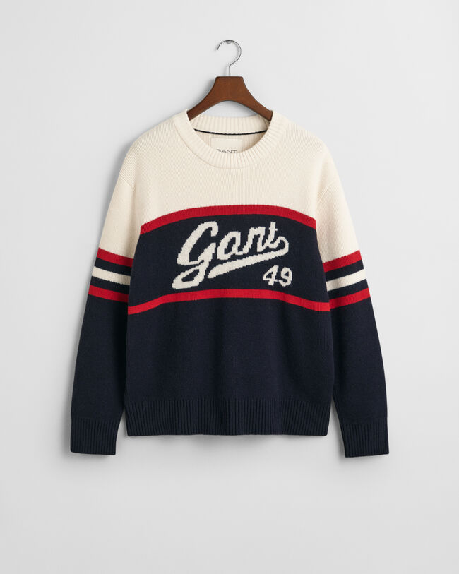 GANT Vintage Graphic Crew Neck Sweater