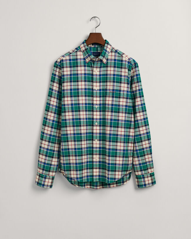 Regular Fit Checked Oxford Shirt