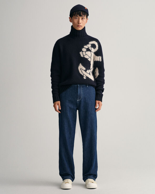 Relaxed Fit Cotton Linen Jeans