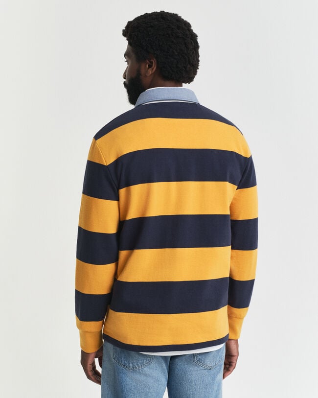 Chambray Collar Striped Heavy Rugger
