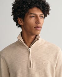 Cotton Flamme Half-Zip Sweater