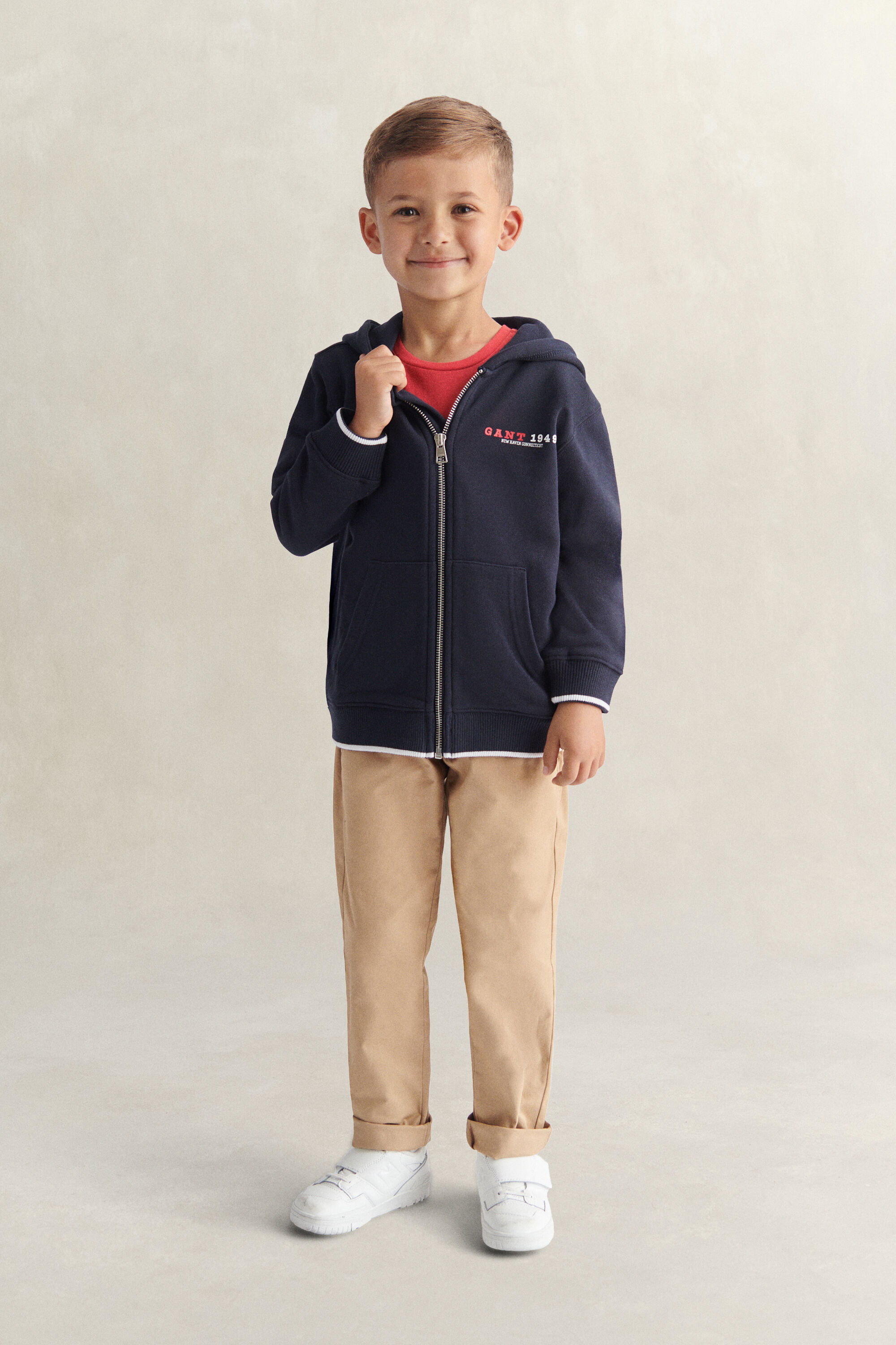 Boys Collegiate Graphic Zip Hoodie