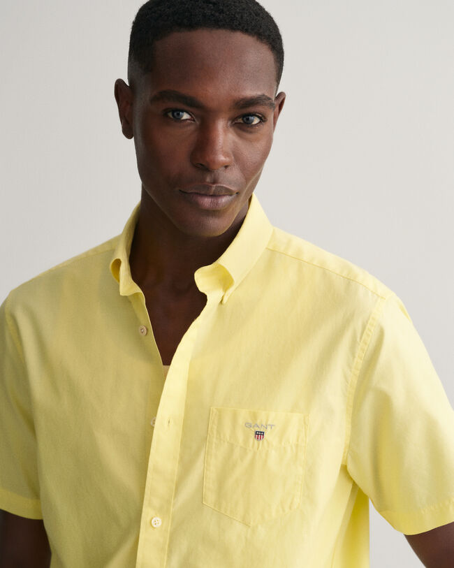 Regular Fit Short Sleeve Broadcloth Shirt