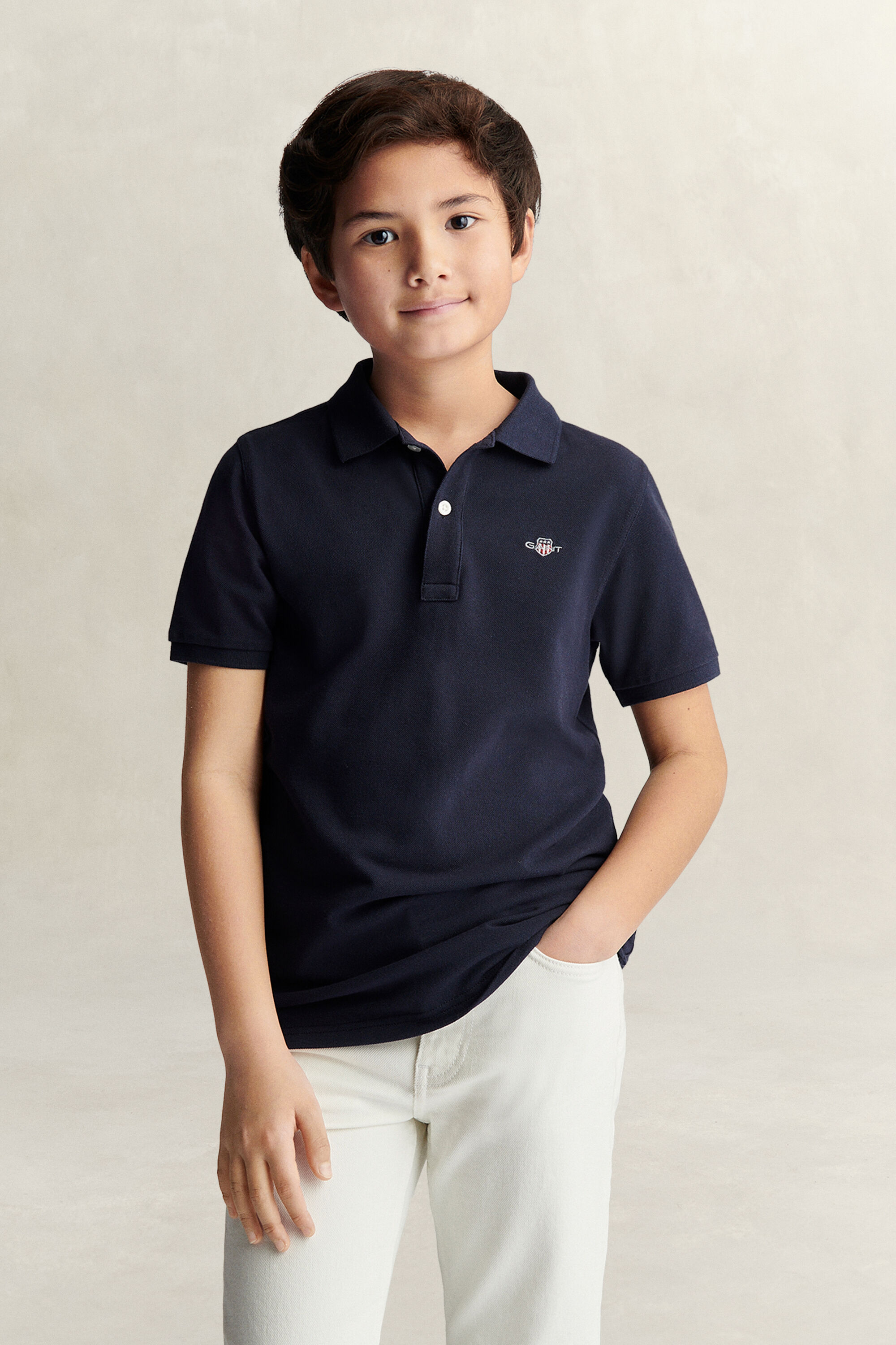 Teens Shield Piqué Polo Shirt