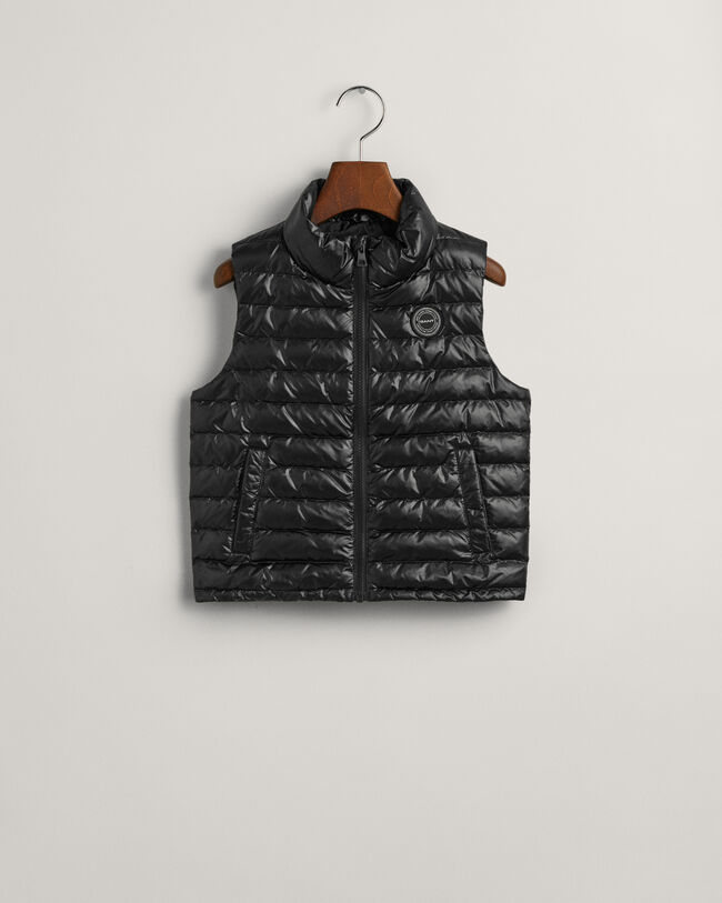 Kids Shiny Lightweight Padded Down Vest