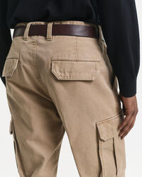 Regular Fit Cotton Twill Cargo Pants