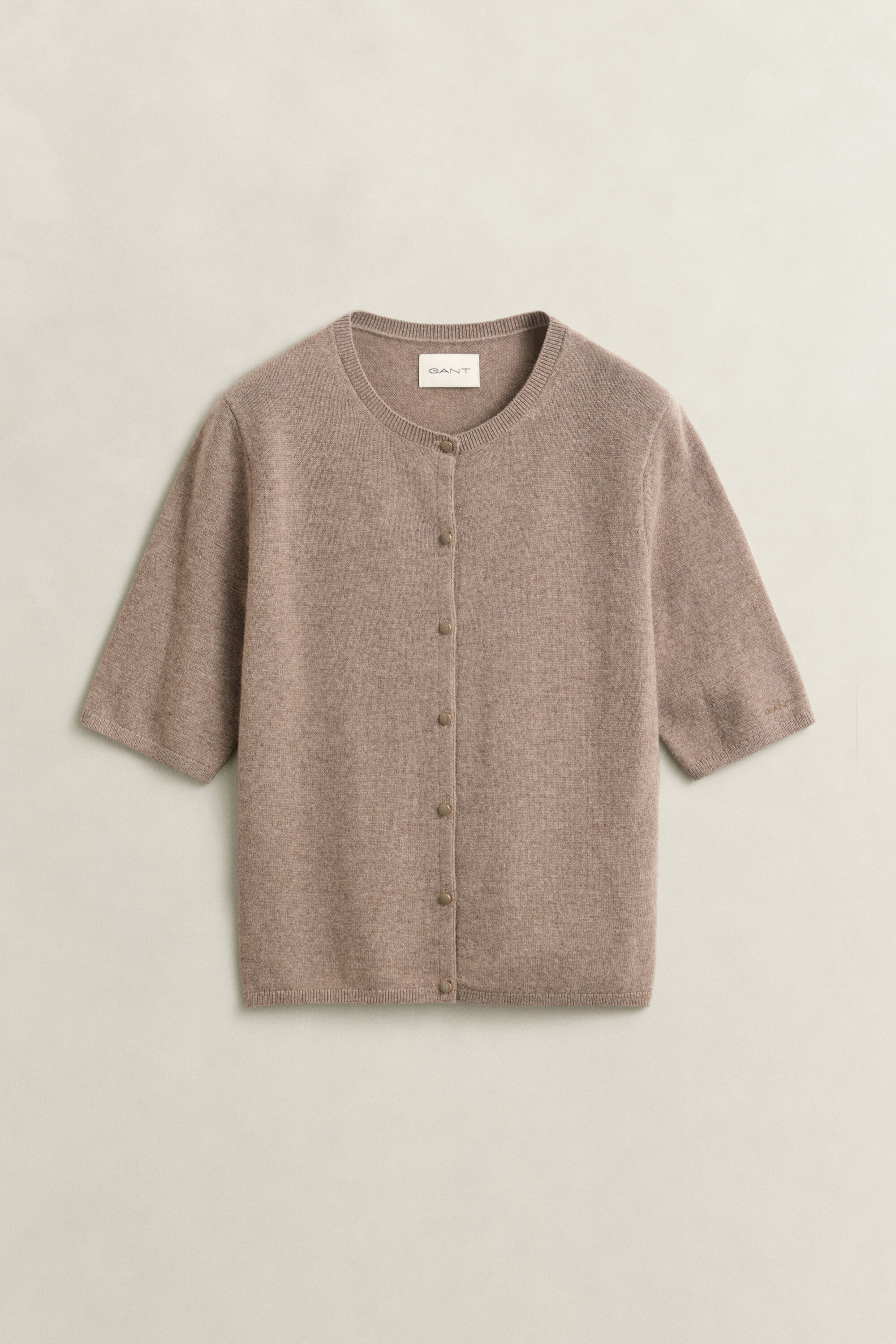 Cashmere Blend Short Sleeve Cardigan