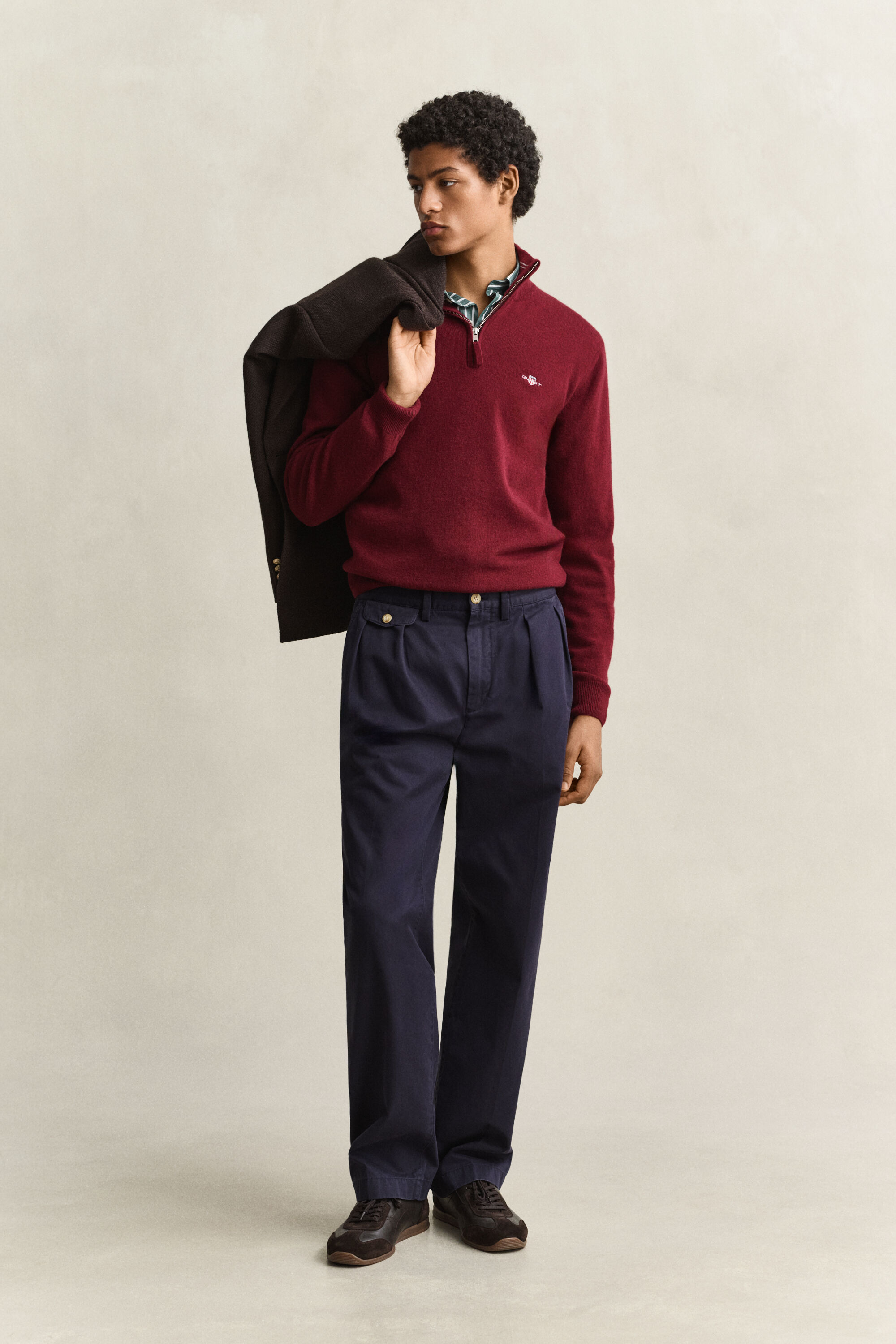 Lambswool Half-Zip Sweater
