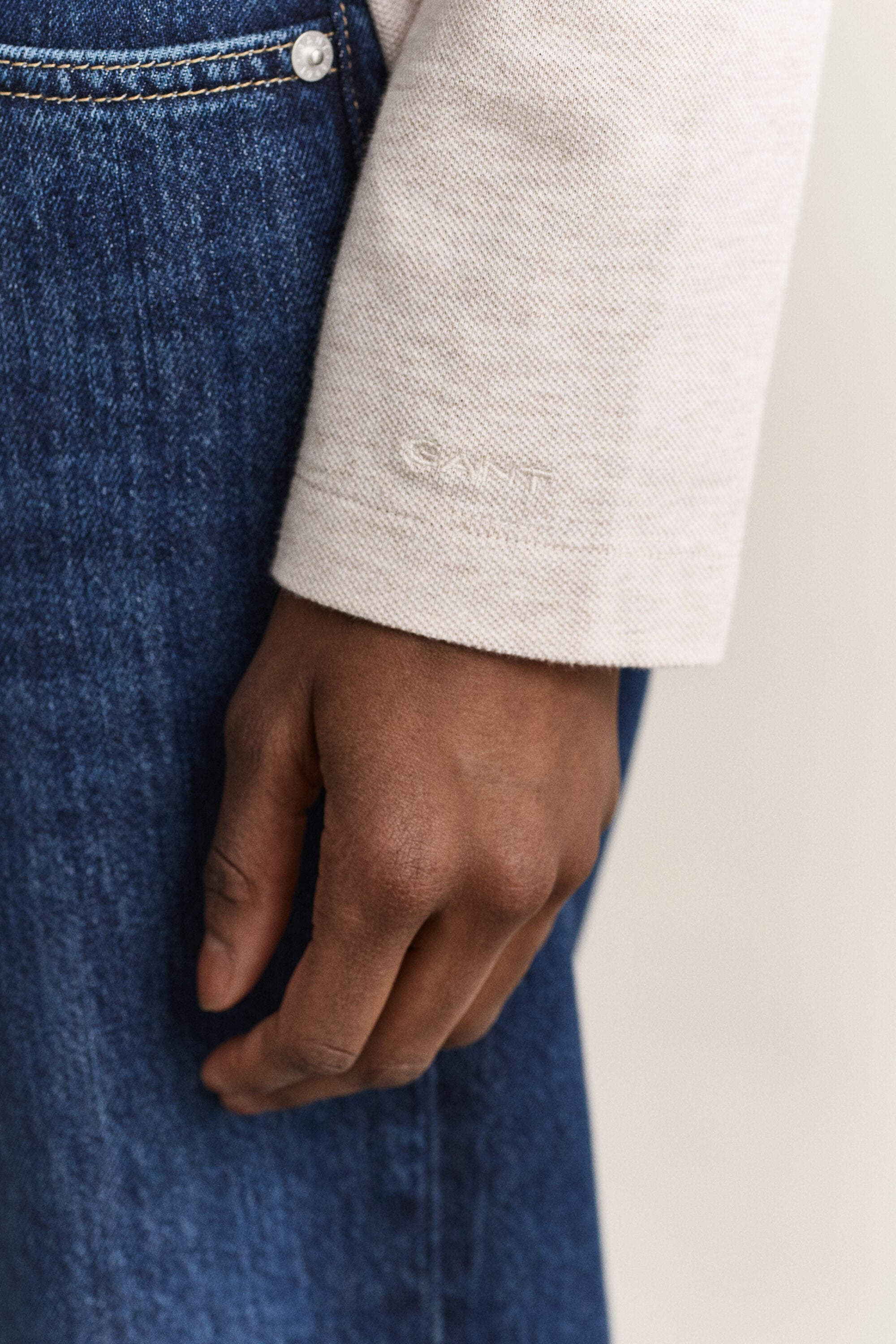 Piqué Polo Long Sleeve Top