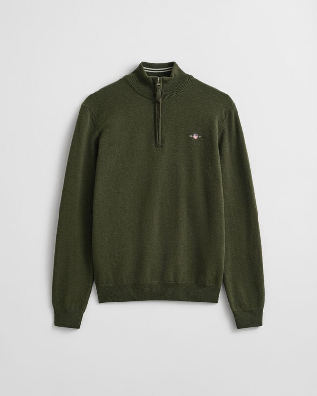 Superfine Lambswool Half-Zip Sweater