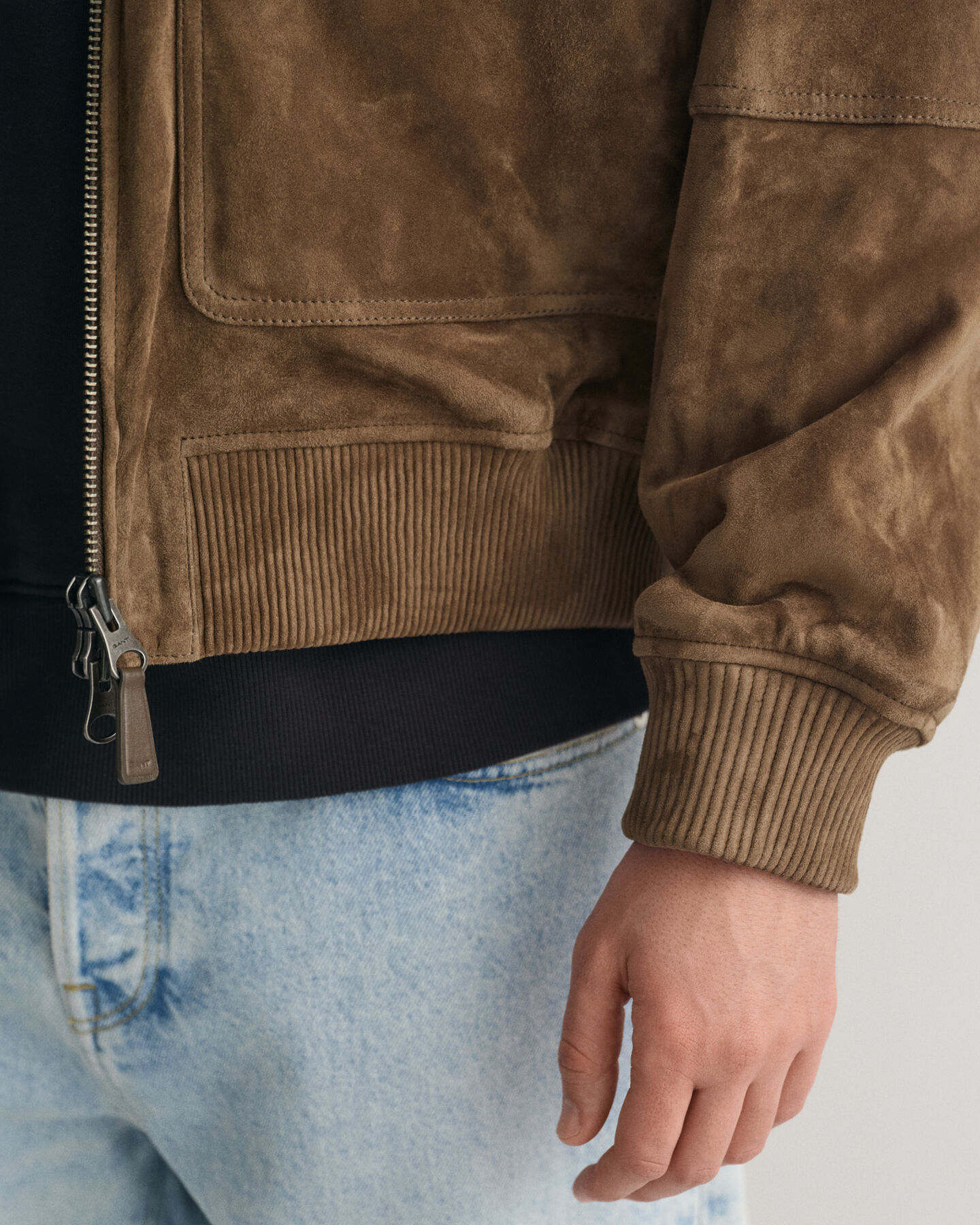 Suede Flight Jacket