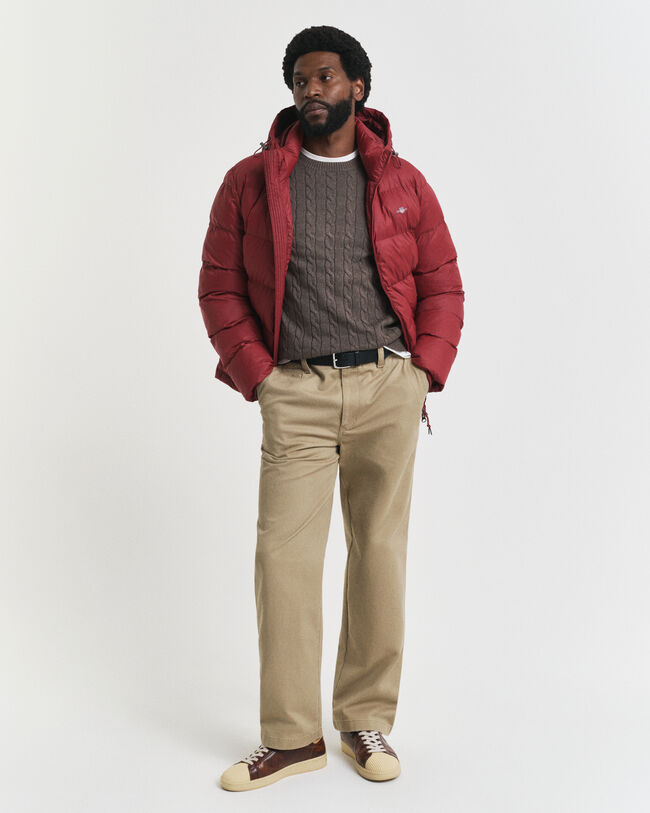 Cotton Cable Knit Crew Neck Sweater