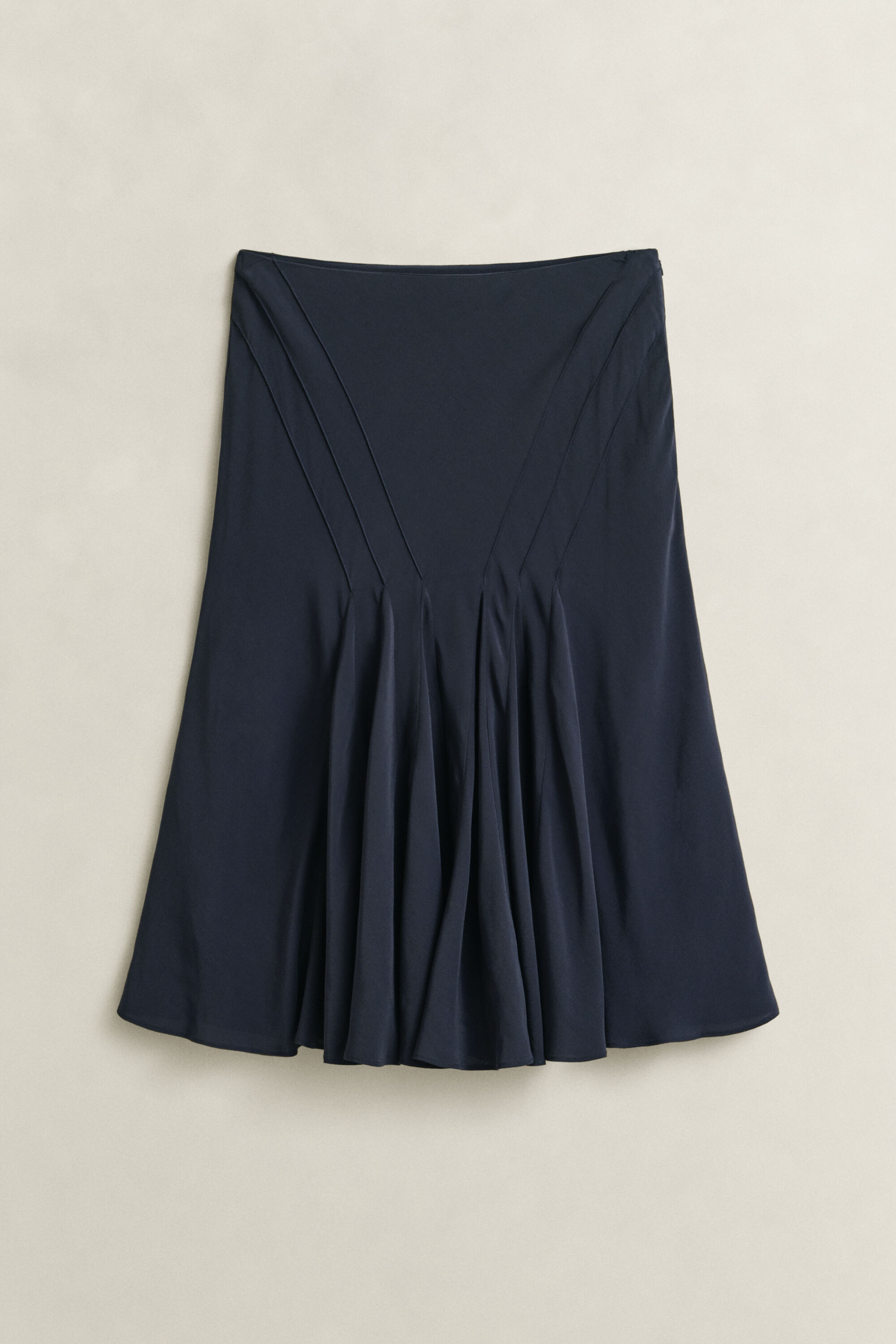 Bias Cut Flared Skirt
