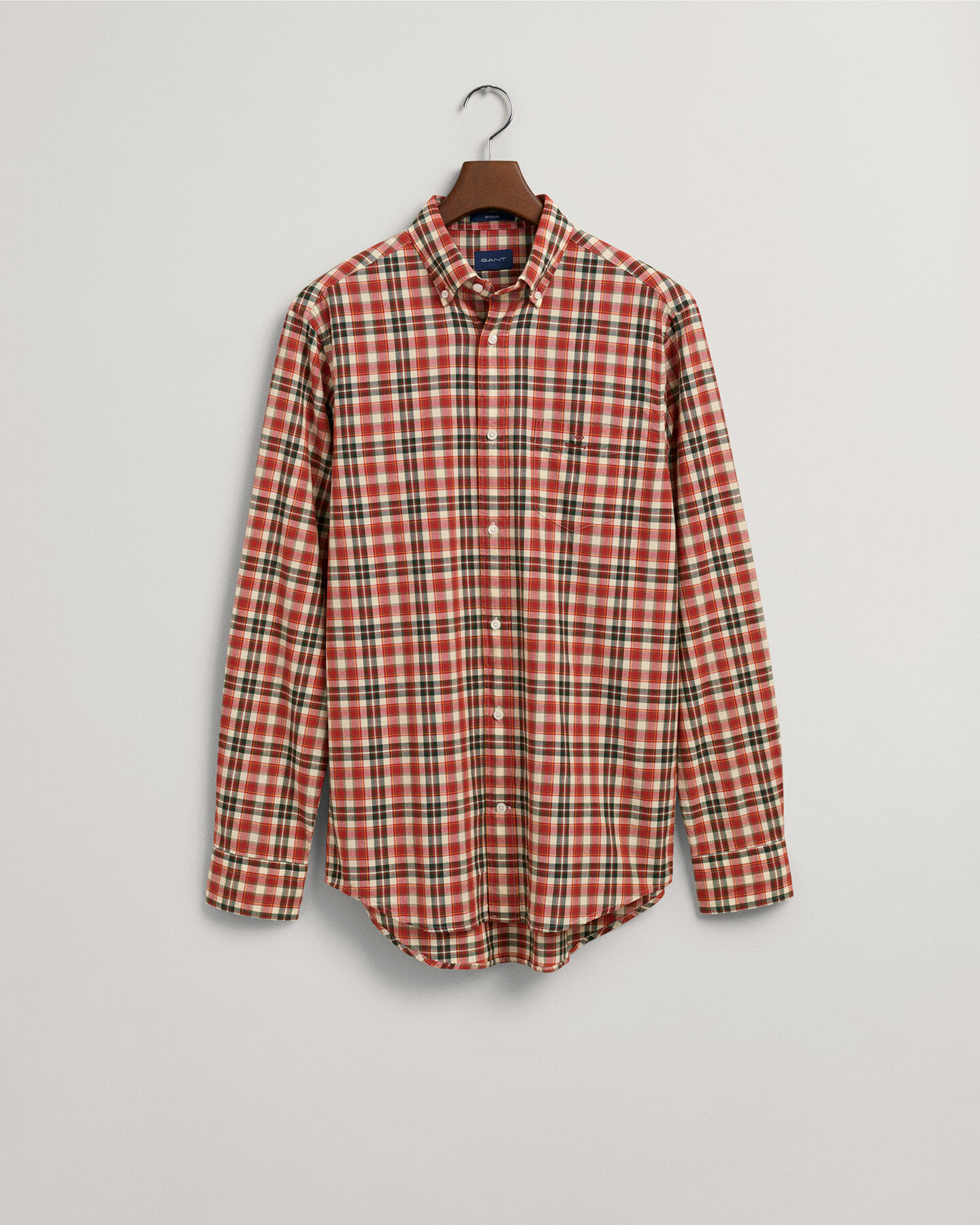 Regular Fit Broadcloth Tartan Shirt