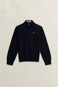 Teen Boys Shield Half-Zip Sweater — EVENING BLUE 2