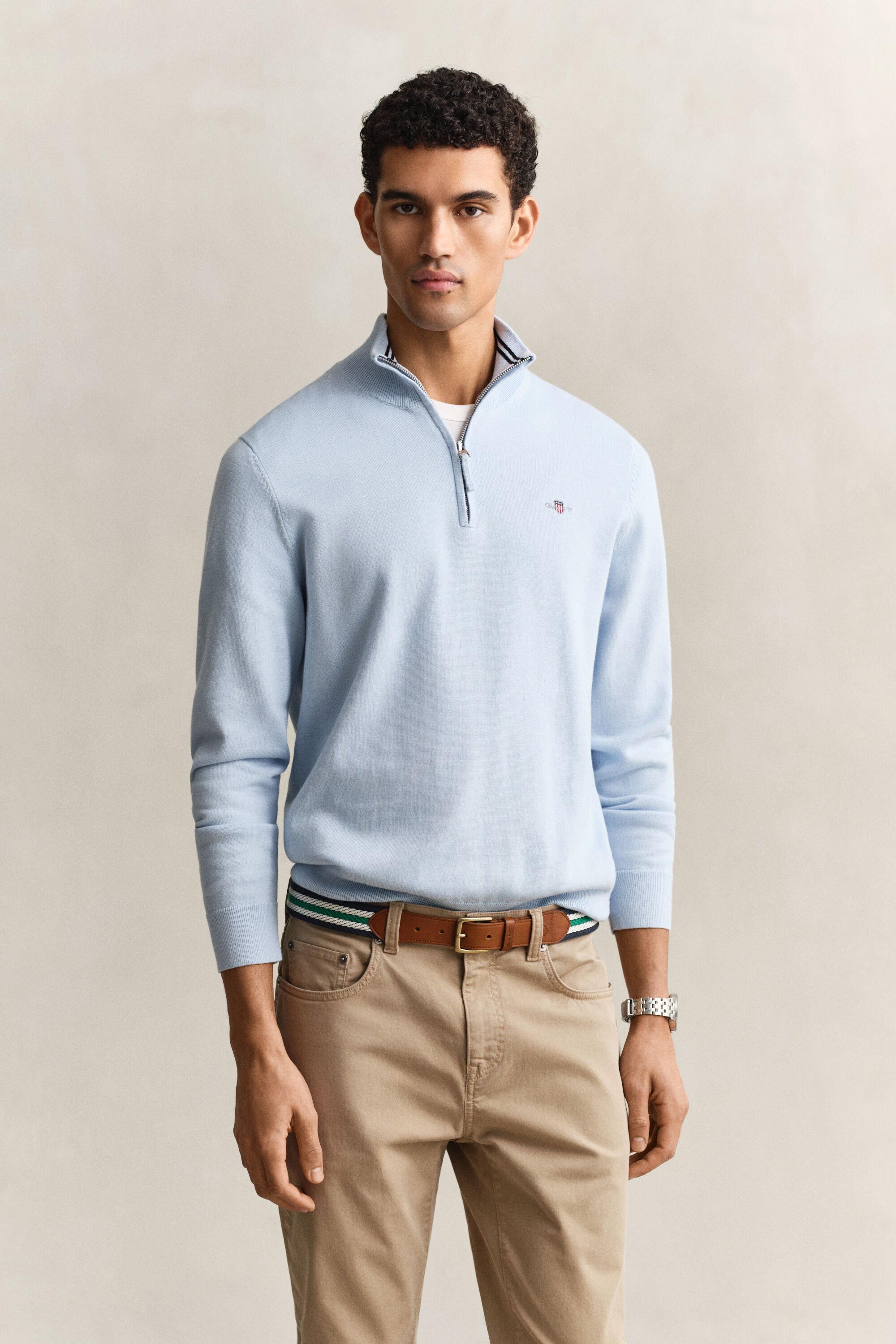 Classic Cotton Half-Zip Sweater