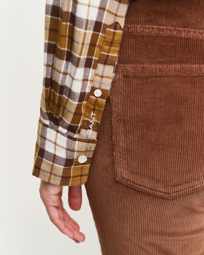 Relaxed Fit Checked Flannel Shirt