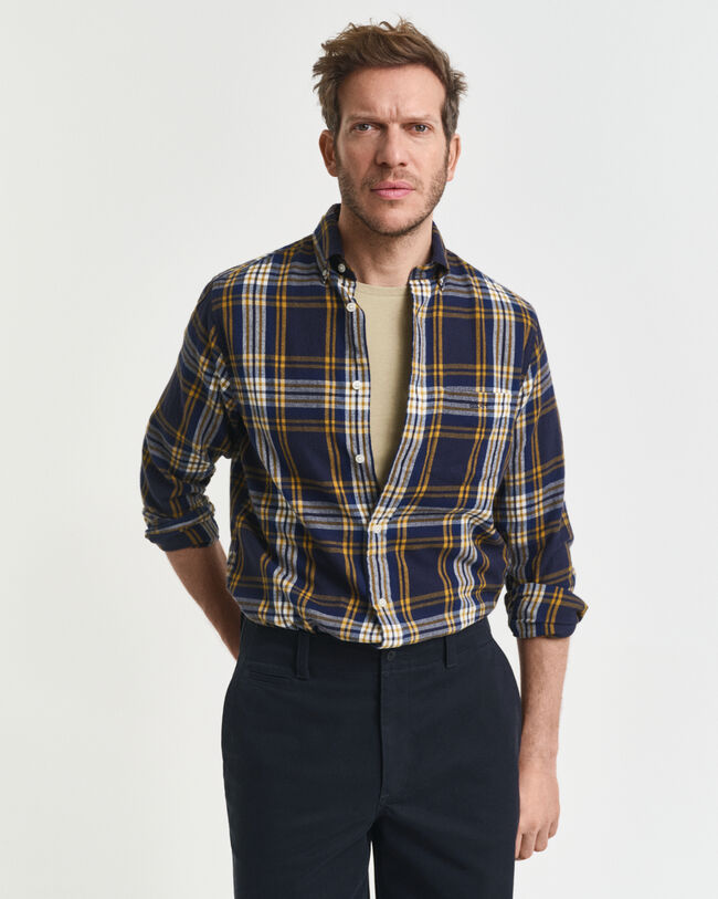 Regular Fit Windblown Flannel Check Shirt
