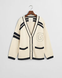 GANT Varsity V-Neck Cardigan