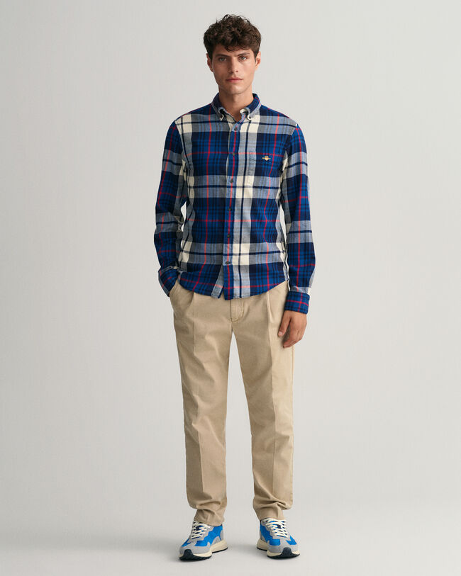 Regular Fit Plaid Flannel Shirt