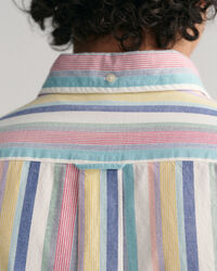 Regular Fit Multi Stripe Oxford Shirt