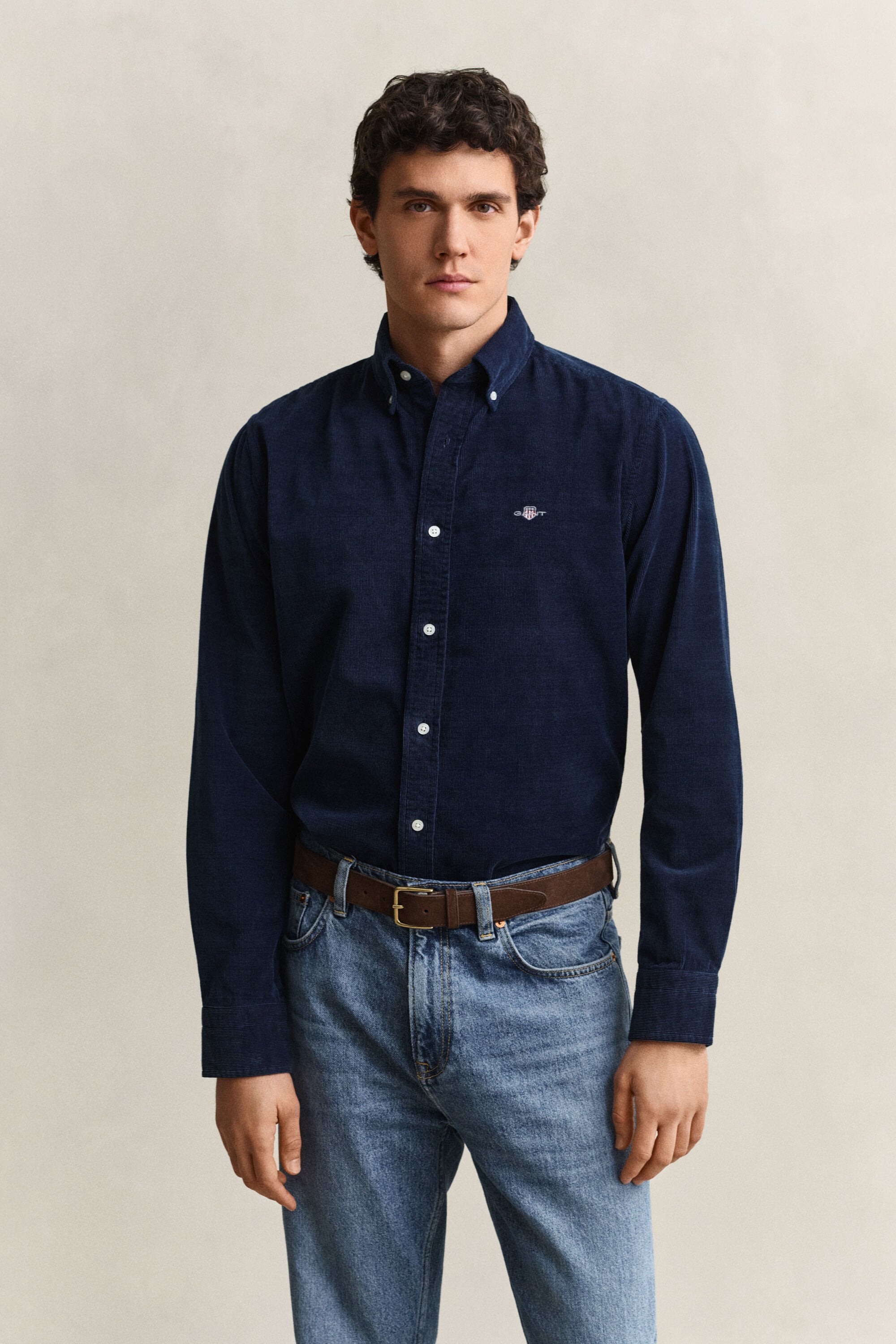 Indigo Corduroy Shirt