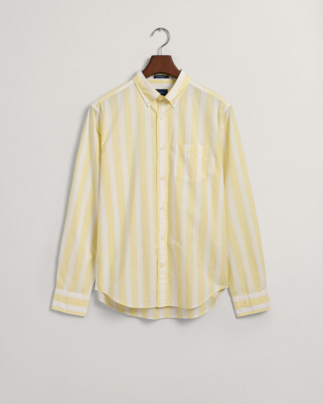 Regular Fit Wide Striped Broadcloth Shirt