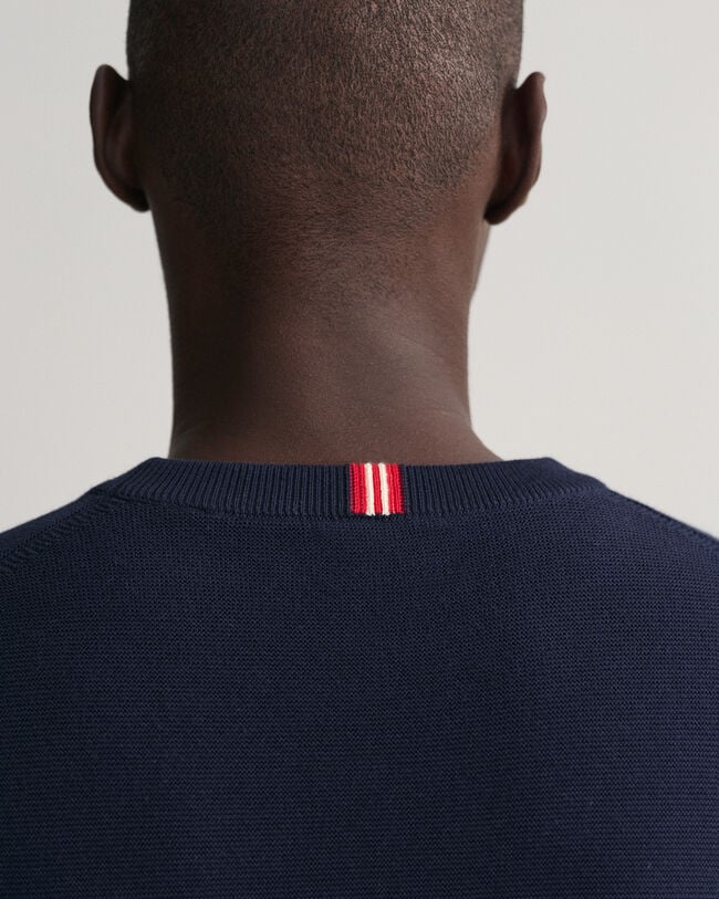 Light Texture Crew Neck Sweater