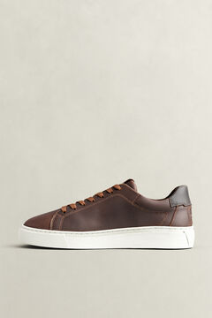 McJulien Leather Sneakers — SHADOW BROWN 4
