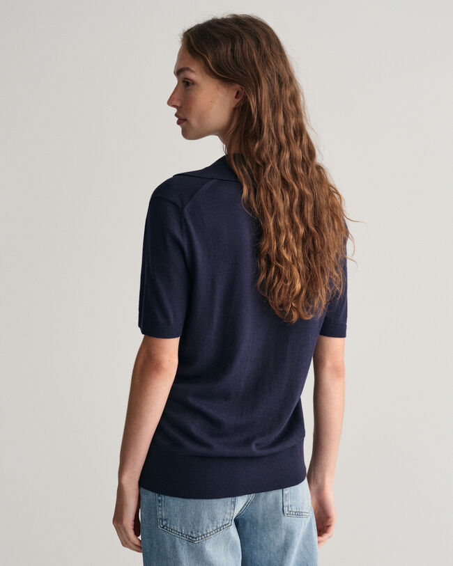 Fine Knit Short Sleeve Rugger