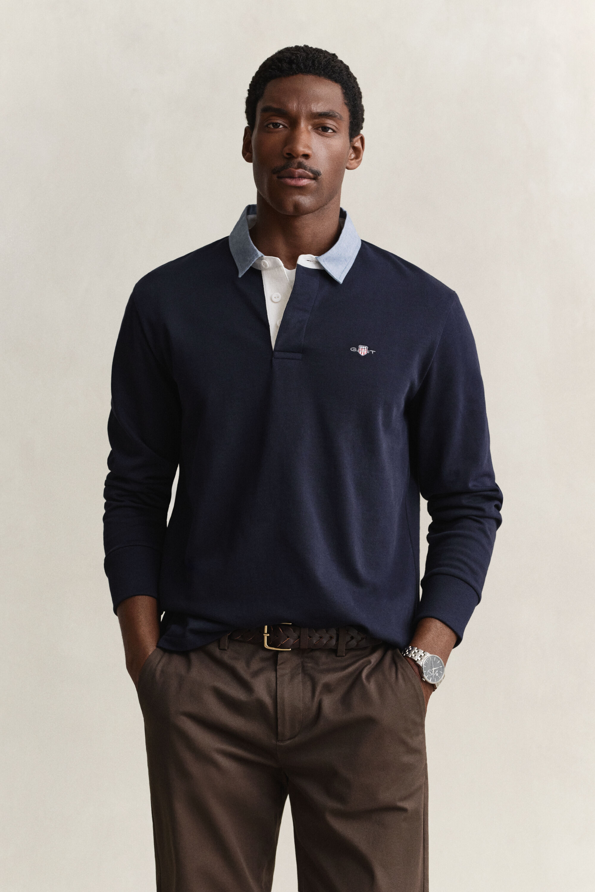 Chambray Collar Heavy Rugger