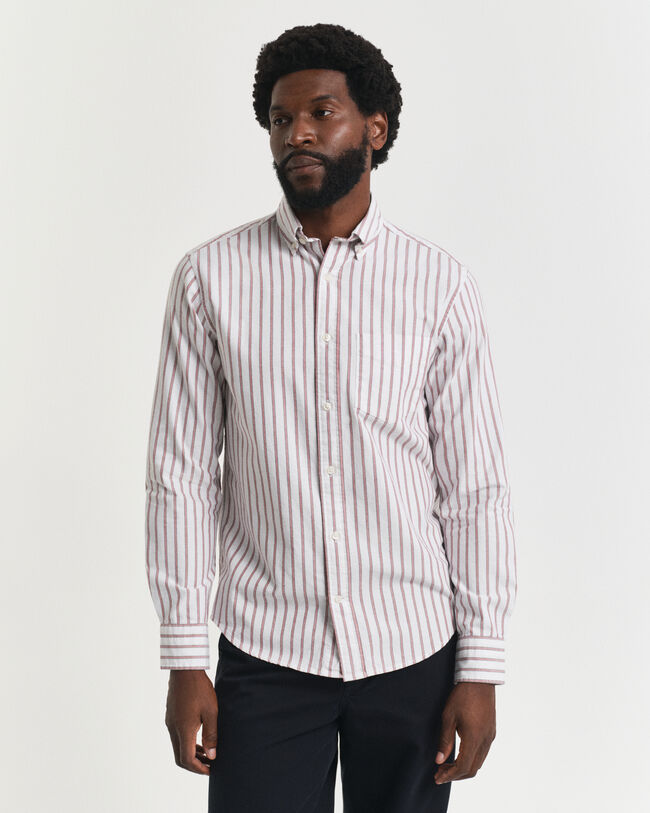 Regular Fit Striped Archive Oxford Shirt