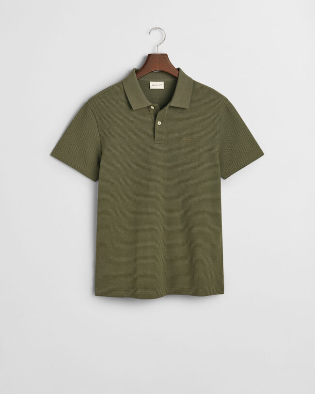 Waffle Textured Polo Shirt