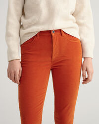 Farla Slim Fit Cropped Corduroy Jeans