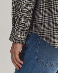 Oversized Houndstooth Cotton Shirt