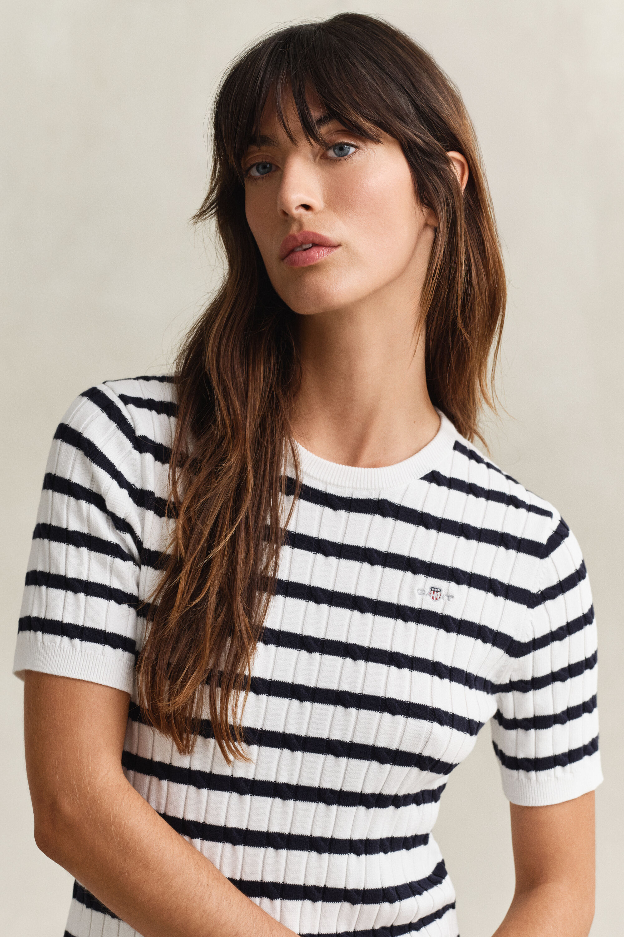 Cotton Cable Knit Dress