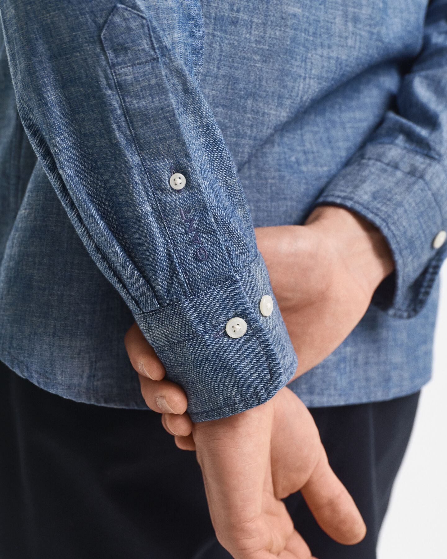 Regular Fit Indigo Chambray Shirt