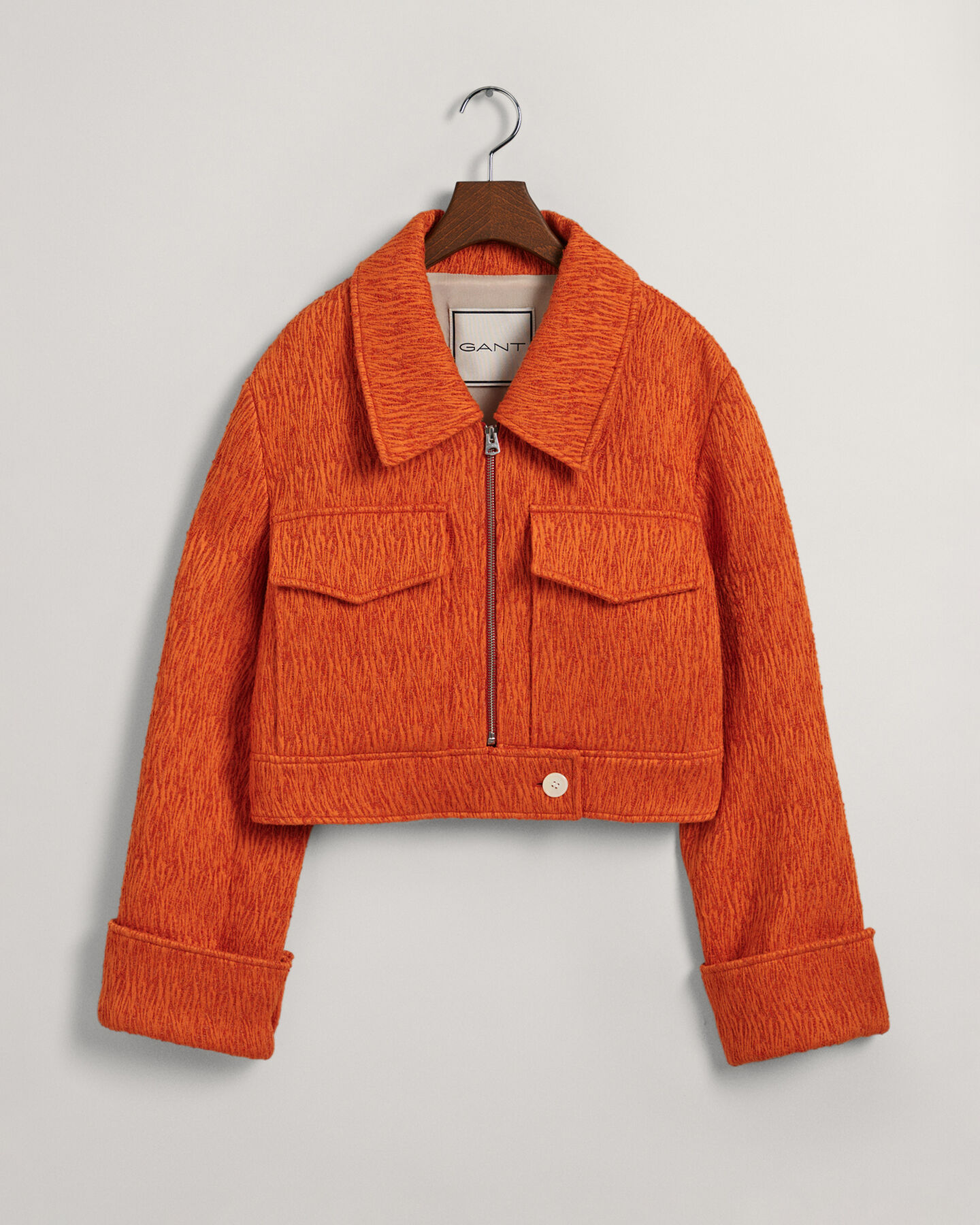 Cropped Bouclé Jacket