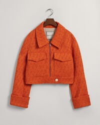 Cropped Bouclé Jacket