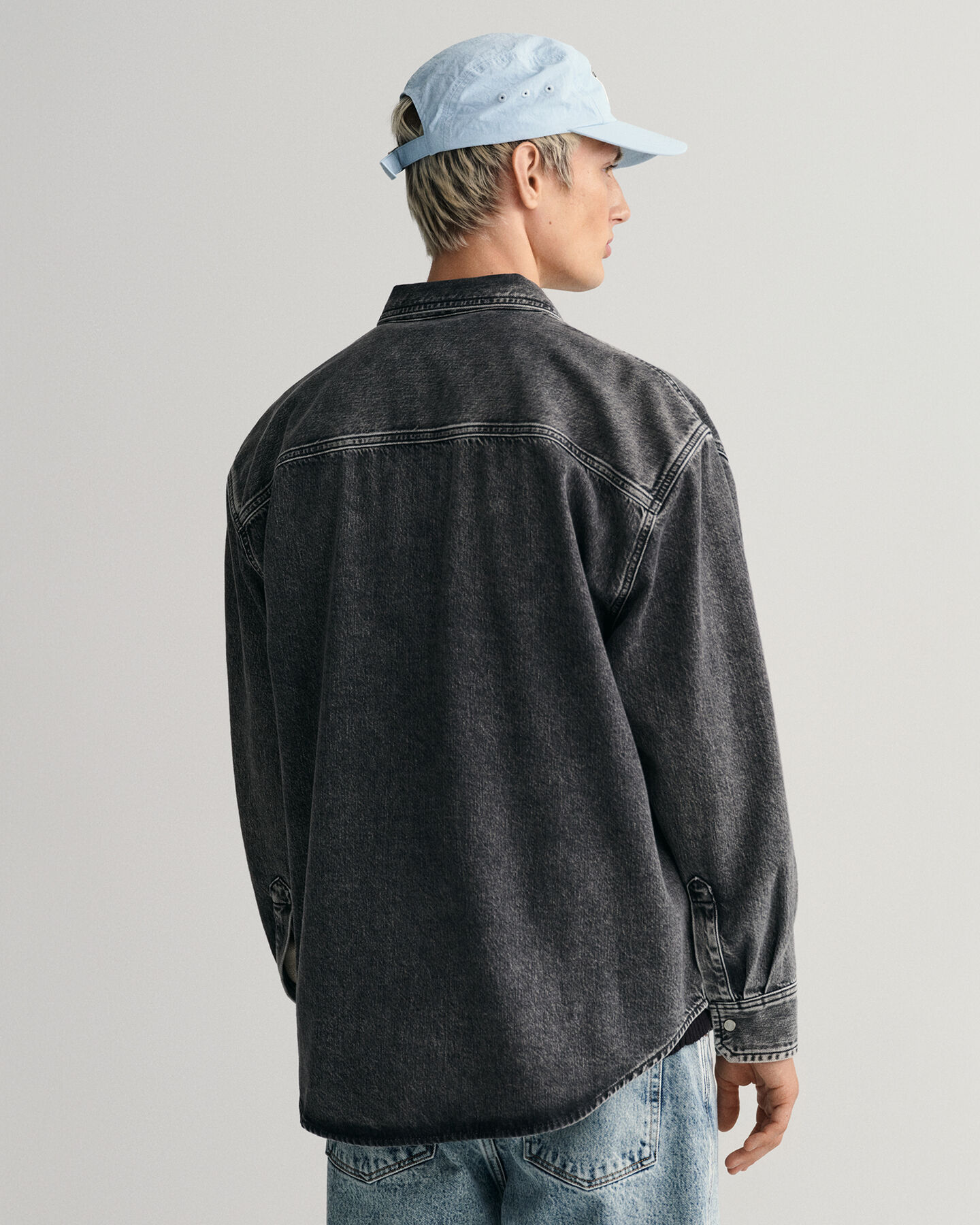 Oversized Heavy Washed Denim Shirt