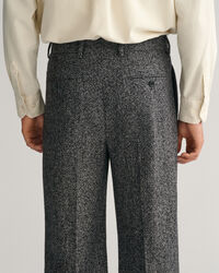 Wide Leg Tweed Suit Pants