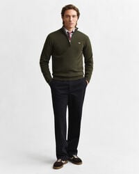 Superfine Lambswool Half-Zip Sweater