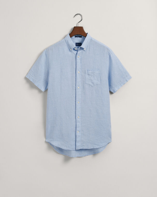 Regular Fit Linen Short Sleeve Shirt