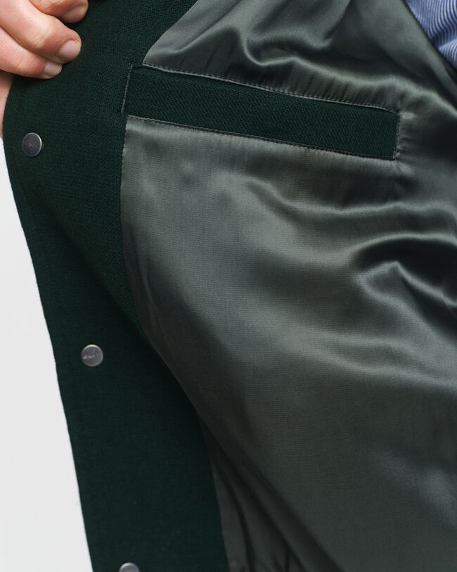 Wool Blend Varsity Jacket