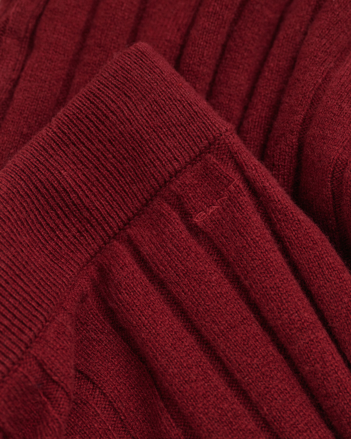 Wide Ribbed Wool Skirt